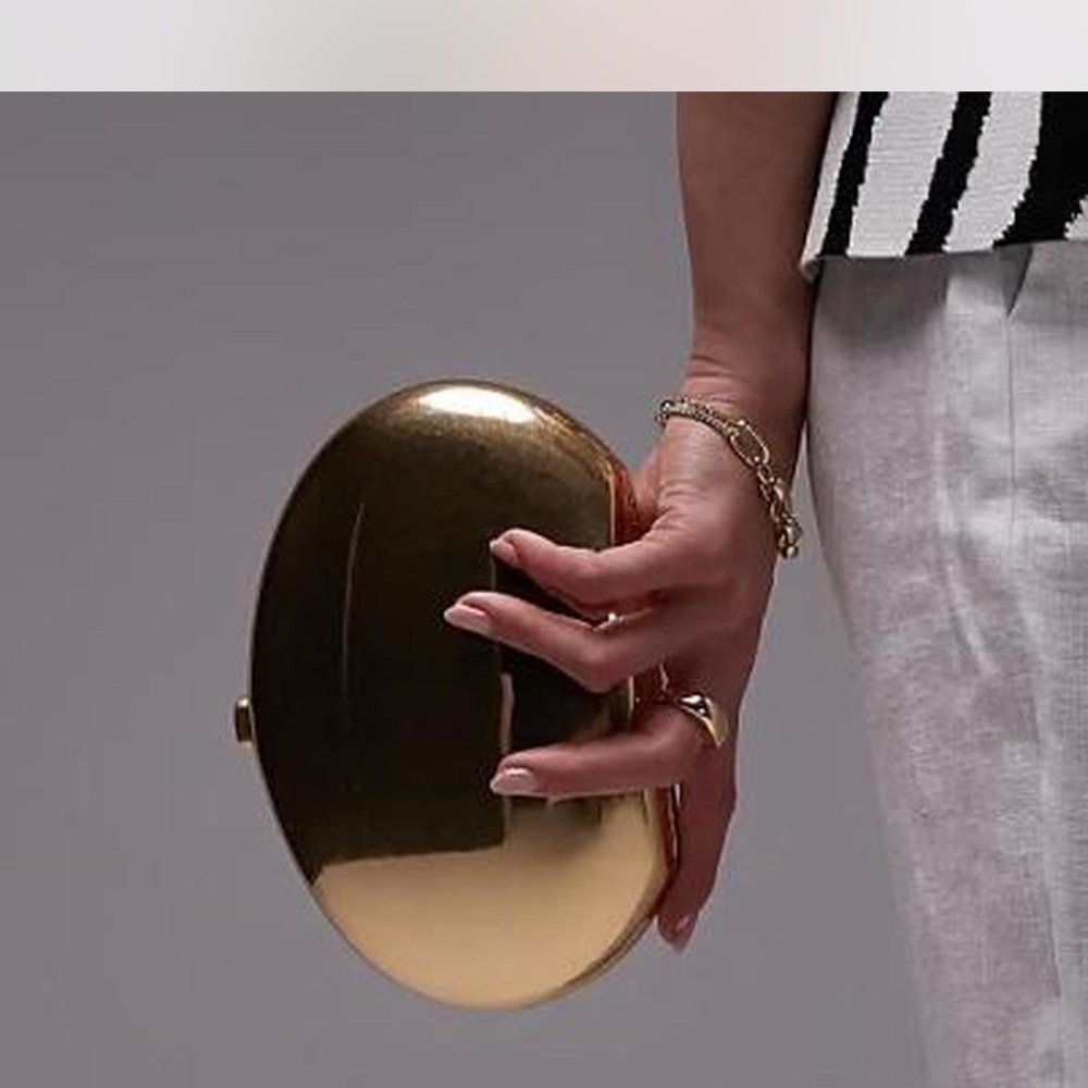Mango Gold Clutch Wristlet